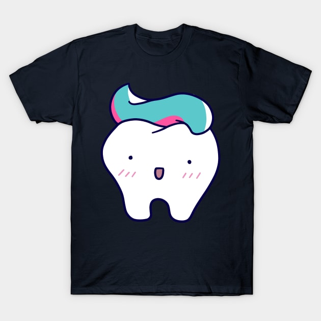 Cute Tooth with Tooth Paste T-Shirt by saradaboru